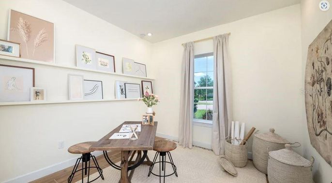 Home Office, Interior, Recessed Lighting