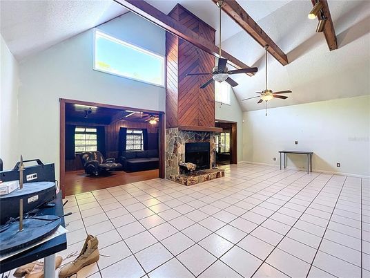 Fireplace, Interior, Wooden Walls