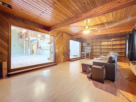 Interior, Living room, Wooden Beams, Wooden Ceilings, Wood Texture Flooring, Wooden Walls