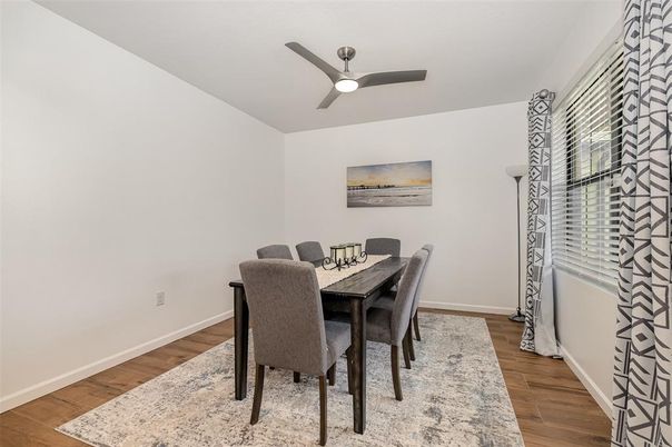 Dining room, Interior, Wood Texture Flooring