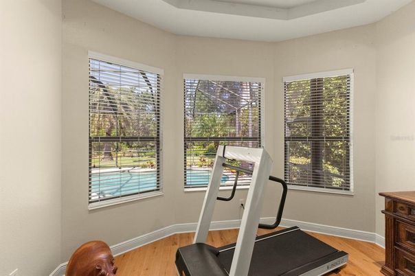 Fitness Equipment, Interior, Wood Texture Flooring