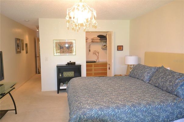 Bedroom, Chandelier, Interior