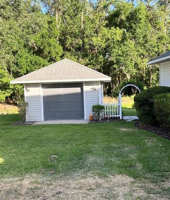 Backyard, Detached Garage, Exterior