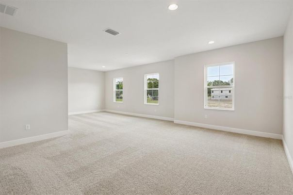 Empty room, Interior, Recessed Lighting