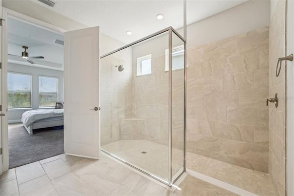 Bathroom, Bedroom, Glass Shower, Interior, Recessed Lighting