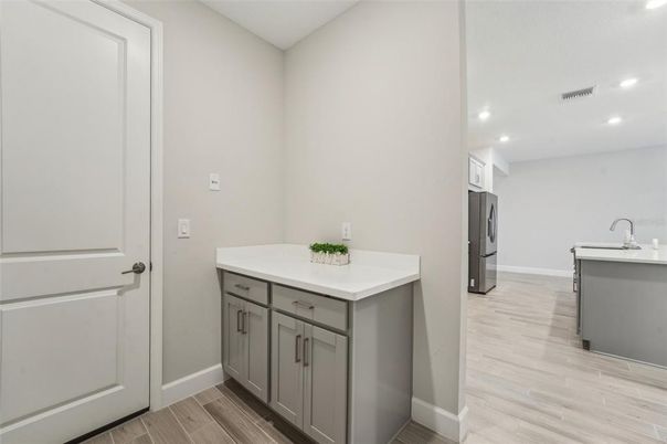 Interior, Recessed Lighting, Wood Texture Flooring