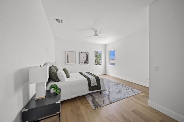 Bedroom, Interior, Wood Texture Flooring