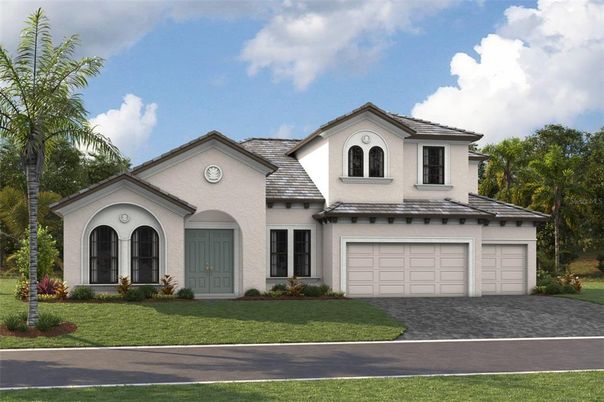 Attached, Exterior, Facade, Mediterranean