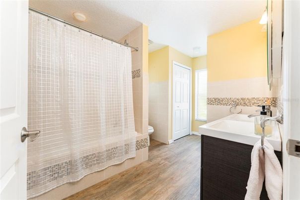 Bathroom, Interior, Wood Texture Flooring