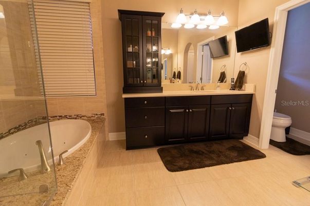 Bathroom, Dual Sink Vanities, Glass Shower, Interior
