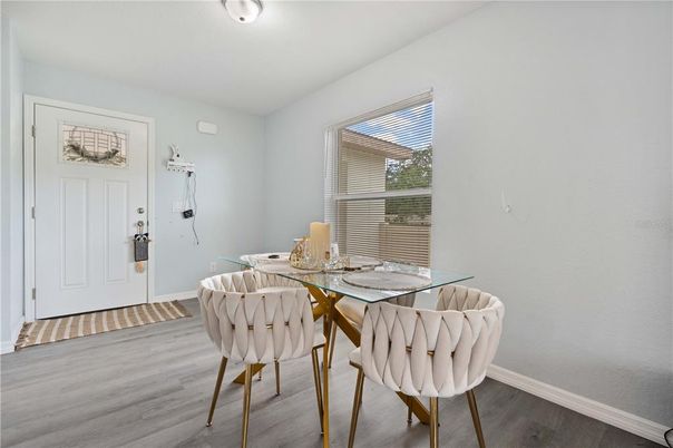 Dining room, Interior, Wood Texture Flooring