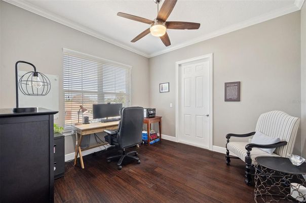 Home Office, Interior, Wood Texture Flooring