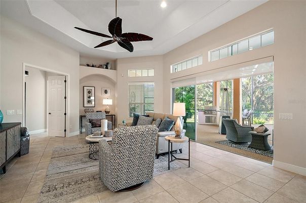 Interior, Living room, Recessed Lighting