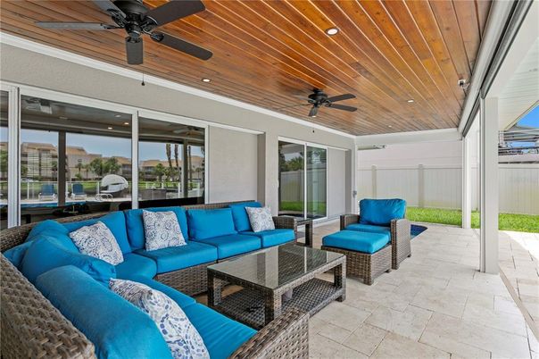 Interior, Living room, Recessed Lighting, Wooden Ceilings