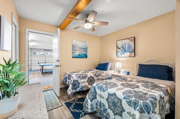 Bedroom, Interior, Wooden Beams, Wood Texture Flooring