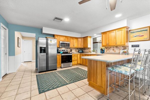 Interior, Kitchen, Recessed Lighting, Stainless Steel Appliances