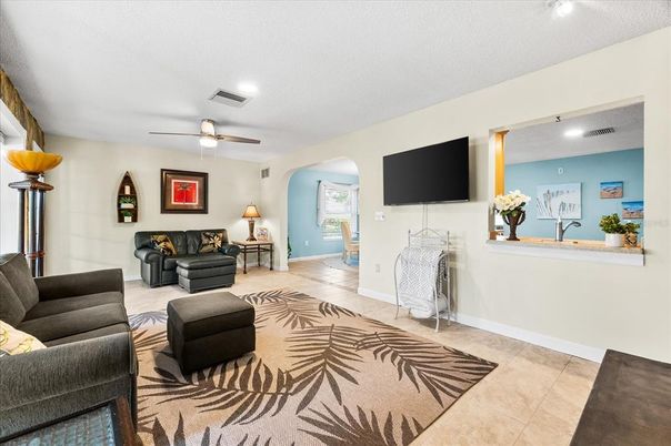 Interior, Living room, Recessed Lighting