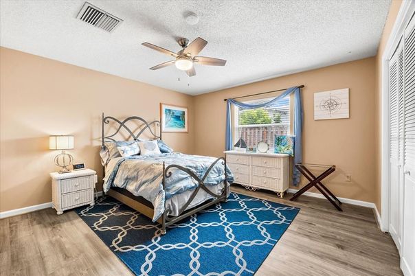 Bedroom, Interior, Wood Texture Flooring