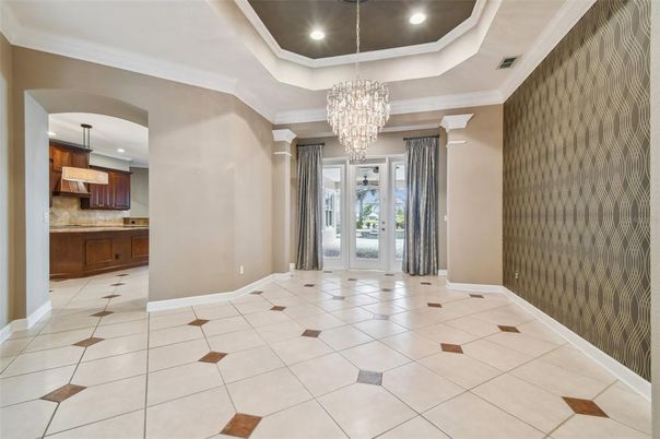 Chandelier, Interior, Kitchen, Recessed Lighting