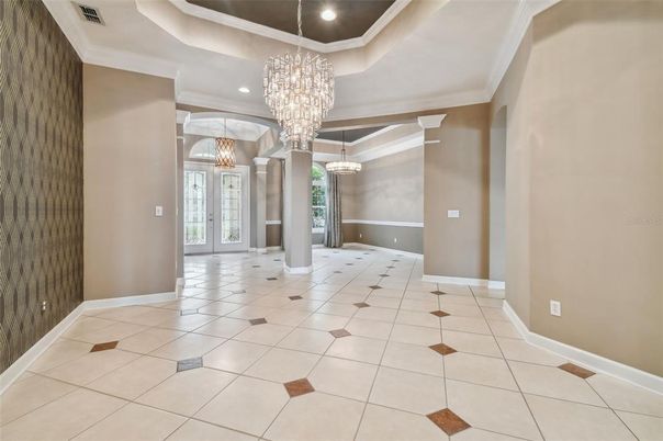 Chandelier, Interior, Recessed Lighting