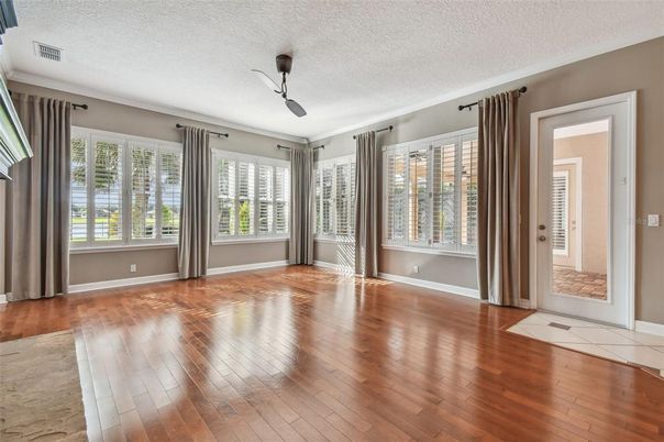Empty room, Interior, Wood Texture Flooring