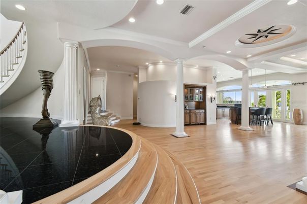 Interior, Piano, Recessed Lighting, Wood Texture Flooring