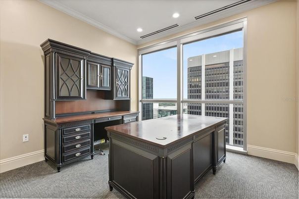 Home Office, Interior, Recessed Lighting