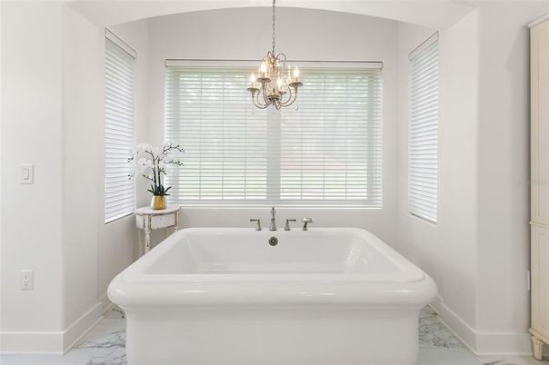 Bathroom, Chandelier, Interior, Marble, Pendant Lights