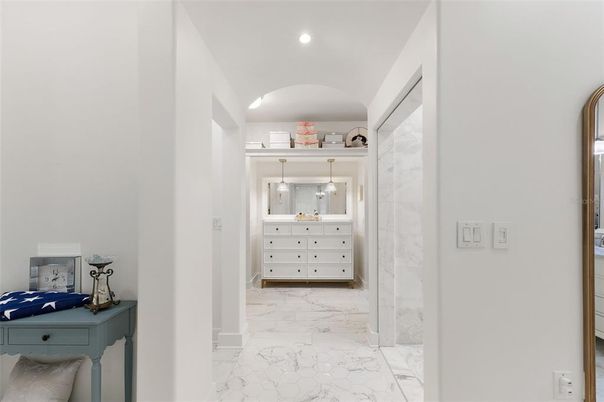 Interior, Marble, Recessed Lighting