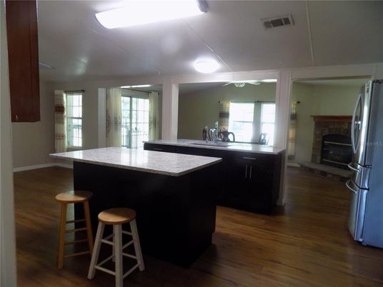 Interior, Kitchen, Wood Texture Flooring