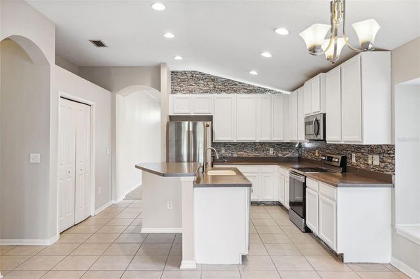 Interior, Kitchen, Recessed Lighting, Stainless Steel Appliances