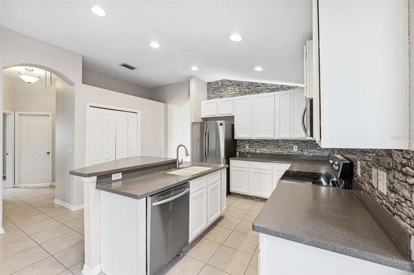 Interior, Kitchen, Recessed Lighting, Stainless Steel Appliances