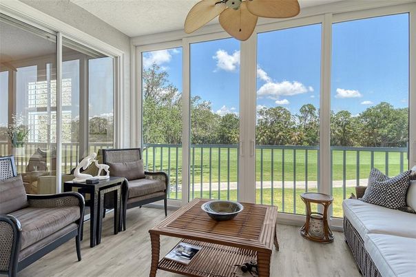 Interior, Sun Room, Wood Texture Flooring