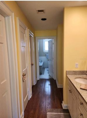 Bathroom, Interior, Wood Texture Flooring