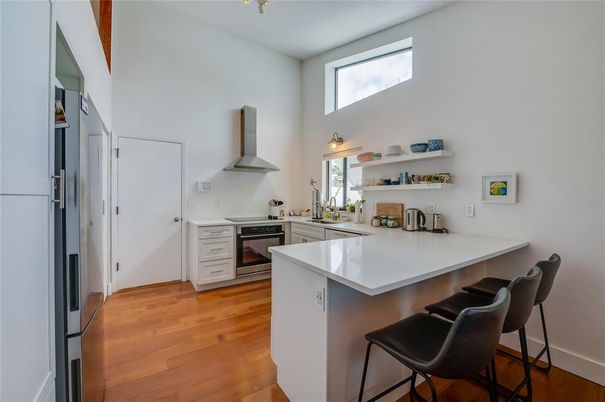 Interior, Kitchen, Wood Texture Flooring