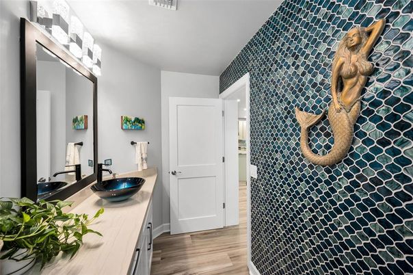 Bathroom, Interior, Wood Texture Flooring