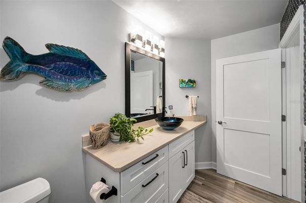 Bathroom, Interior, Wood Texture Flooring