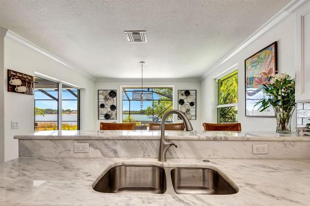 Interior, Kitchen, Pendant Lights, Water
