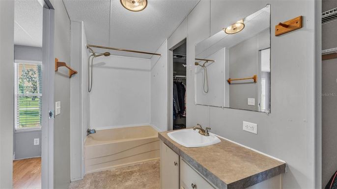 Bathroom, Interior, Wood Texture Flooring