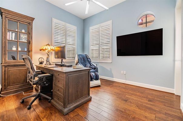Home Office, Interior, Wood Texture Flooring