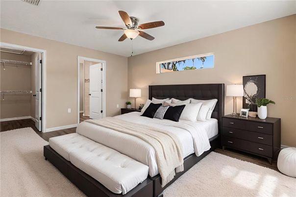 Bedroom, Interior, Wood Texture Flooring