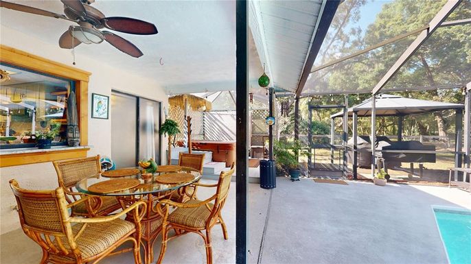 Dining room, Glass Ceilings, Interior, Pool, Sun Room