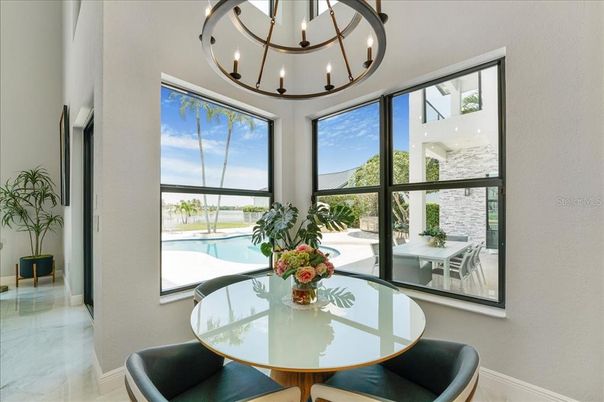 Chandelier, Dining room, Interior, Marble, Pendant Lights