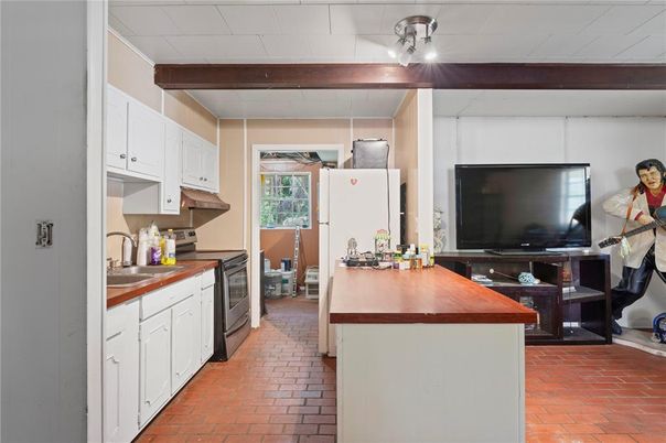 Interior, Kitchen, Wooden Beams