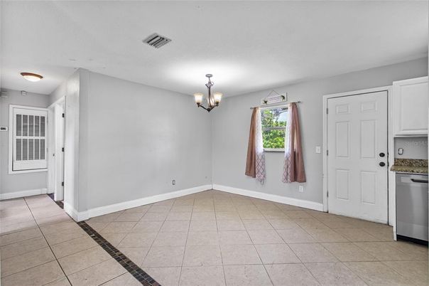 Chandelier, Empty room, Interior, Kitchen