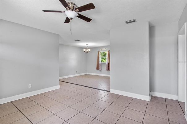 Chandelier, Empty room, Interior