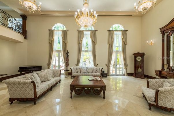 Chandelier, Interior, Living room, Recessed Lighting
