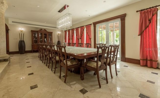 Chandelier, Dining room, Interior, Recessed Lighting