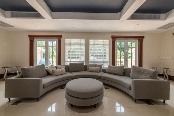 Interior, Living room, Recessed Lighting