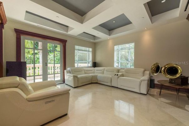 Interior, Living room, Recessed Lighting